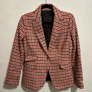 Talbots Wool-Blend Plaid Blazer Size 4